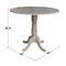 International Concepts Round 42 in Round Dual Drop Leaf Pedestal Table, 35.5 inH, Washed Gray Taupe, 42 W, 42 L, 35.5 in H K09-42DPT-6B - alternate 3